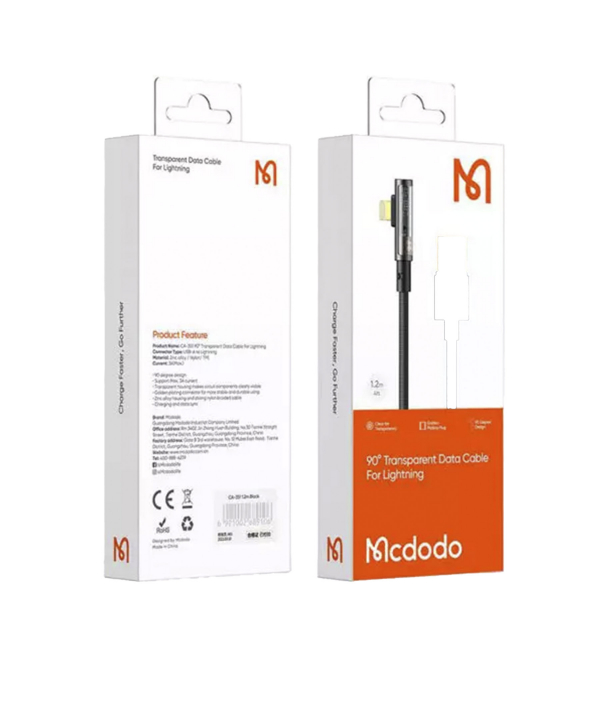 کابل شارژ یو اس بی به لایتنینگ 3 آمپر 1.8 متری مک دودو MCDODO CA-3511 USB to Lightning Cable