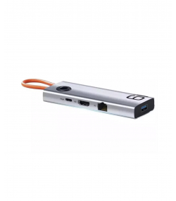 هاب تایپ سی 6 پورت راک ROCK TR28 Quick Charger 6 in 1 USB 3.0 HUB