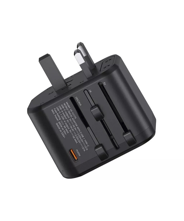 شارژر مسافرتی یوسامز USAMS US-CC179 T59 20W USB+Type-C Universal Travel Charger 20W