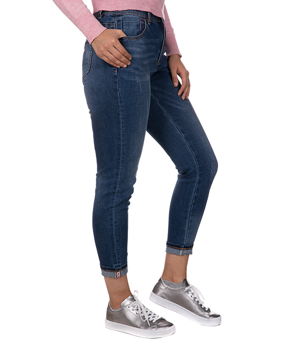 شلوار جین دمپا پاکتی زنانه جین وست Jeanswest
