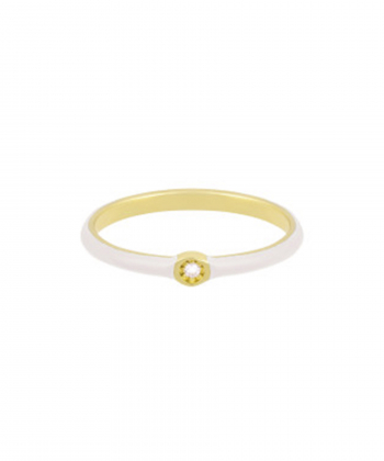 انگشتر white lady با نگین دایره درریس Doris کد P2573