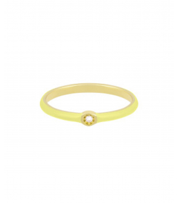 انگشتر Yellow lady با نگین دایره درریس Doris کد P2574