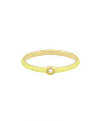 انگشتر Yellow lady با نگین دایره درریس Doris کد P2574