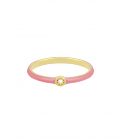 انگشتر pink lady با نگین دایره درریس Doris کد P2575