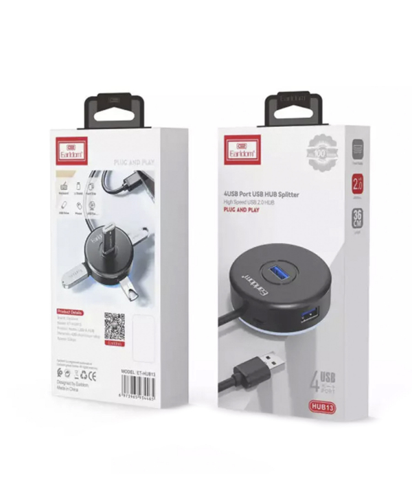 هاب یو اس بی 4 پورت ارلدامEARLDOM 4port HUB model ET-HUB13