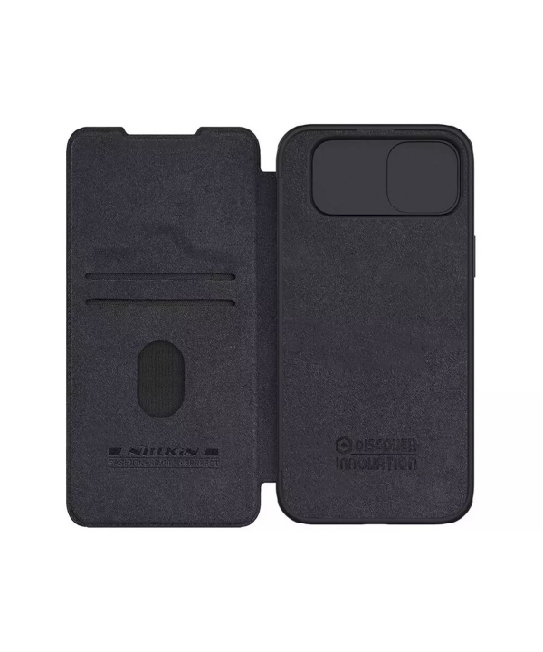کیف کلاسوری آیفون 15 نیلکین Nillkin Apple iPhone 15 Qin Pro leather case