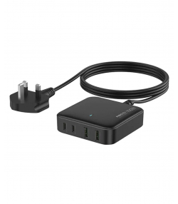 پاور هاب و شارژر رومیزی فست شارژ تایپ سی و یو اس بی 100 وات رسی RC39E