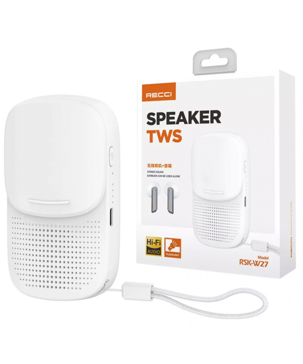اسپیکر بلوتوثی، هندزفری بی سیم و چراغ قوه رسی RSK-W27