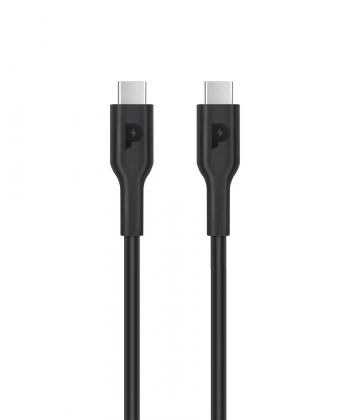 کابل شارژ دو سر تایپ سی سوپر فست شارژ 100 وات 1.2 متری پاورولوژی PWCTC1M