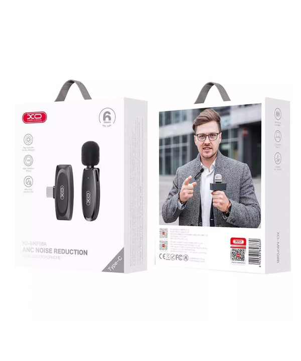 میکروفون یقه ای بی سیم تایپ سی ایکس او MKF08A