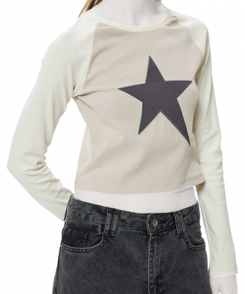 تیشرت آستین بلند زنانه کوتون مدل 5WAL10149IK