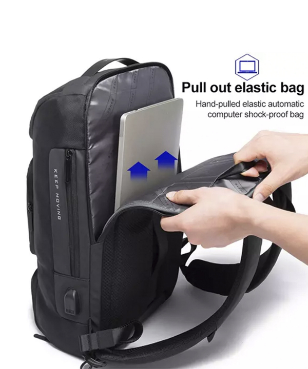 کوله ضد آب یو اس بی دار لپ تاپ 15.6 اینچ بنج Bange BG-7078 Oxford Cloth Waterproof Backpack with USB Port