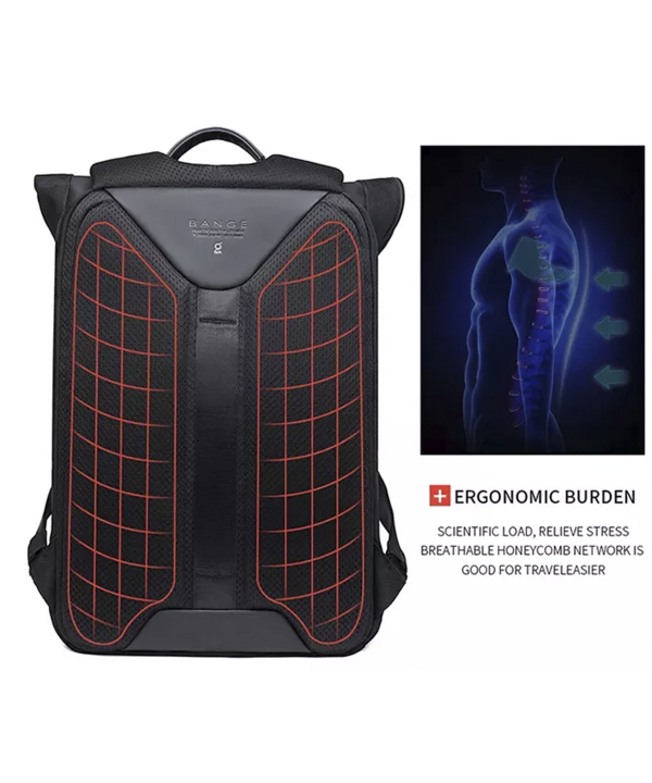کوله پشتی ضد آب لپ تاپ 15.6 اینچ بنج BANGE BG-G62 Casual Men Shoulders Bag Travel Backpack