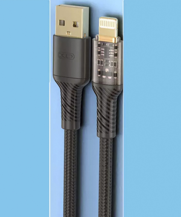 کابل شارژ سریع یو اس بی به لایتنینگ 2.4 آمپر یک متری ایکس او XO USB to Lightning Data Charging Cable NB229
