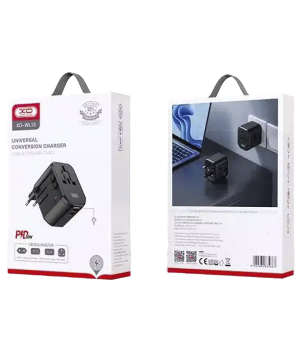 شارژر دیواری مسافرتی جهانی 20 وات ایکس او WL13