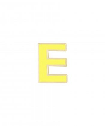 آویز میناکاری زرد حرف E درریس Doris کد P2487