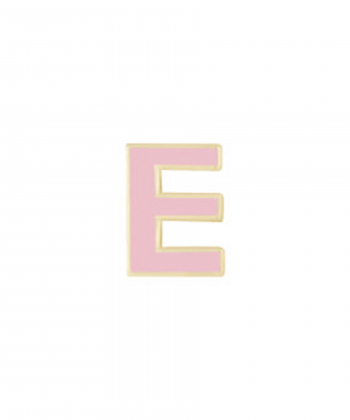 آویز میناکاری صورتی حرف E درریس Doris کد P2488