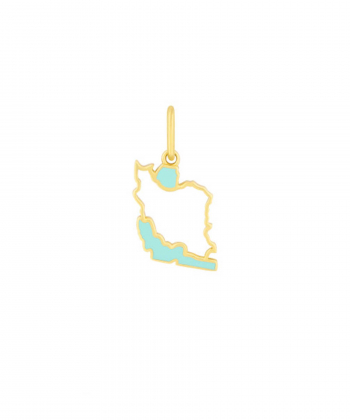 آویز وطن با میناکاری آبی کوچک درریس Doris کد P3047