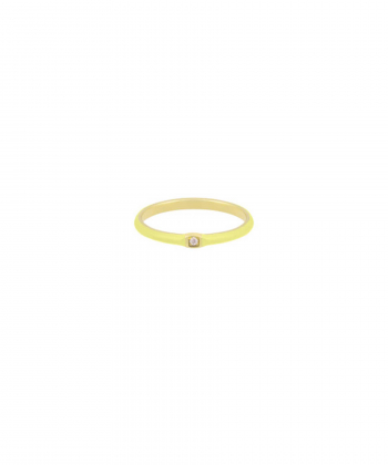 انگشتر Yellow lady با نگین مربع درریس Doris کد P3034