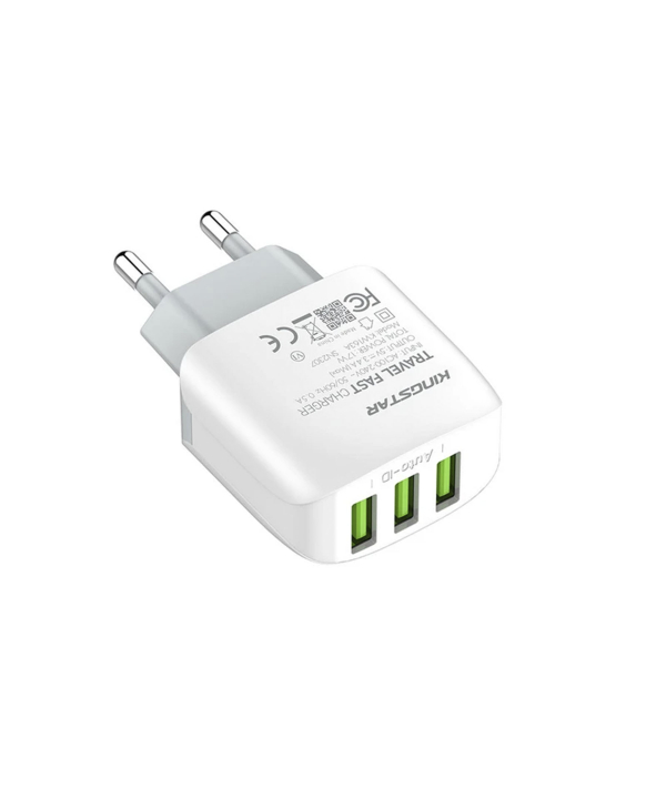شارژر دیواری 17 وات کینگ استار مدل KW163A به همراه کابل MicroUSB