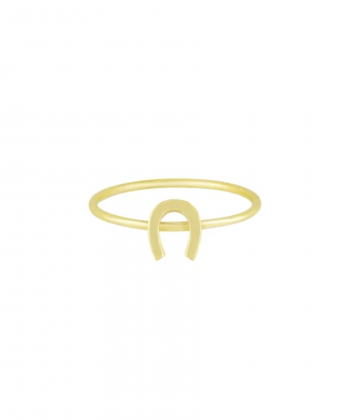 انگشتر نعل ساده با رینگ مفتولی درریس Doris کد P3616