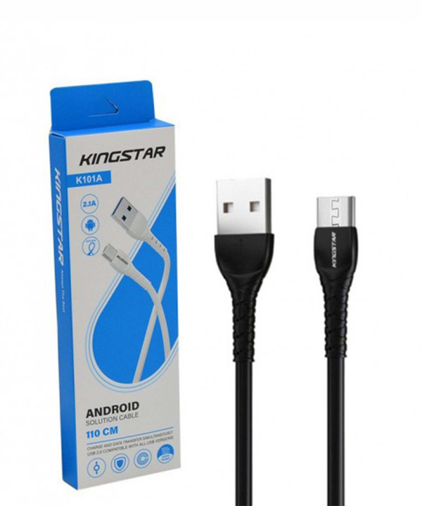 کابل تبدیل USB به microUSB کینگ استار مدل K101A طول 1.1 متر
