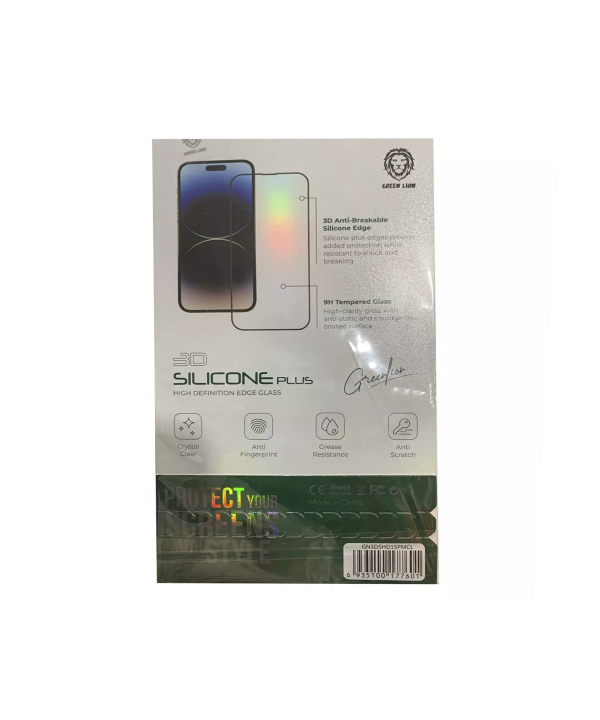 گلس شفاف آیفون 15 پرومکس گرین GN3DSHD15PMCL