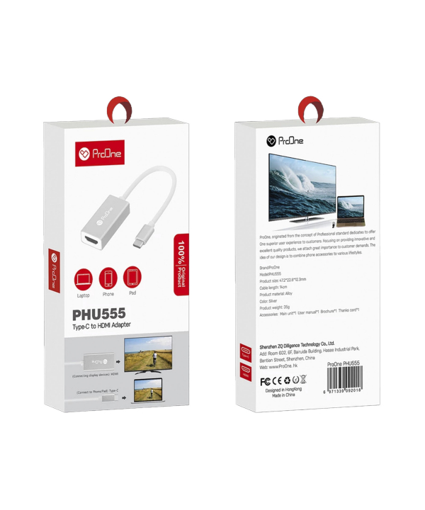 مبدل تایپ سی به اچ دی ام آی پرووان PHU555