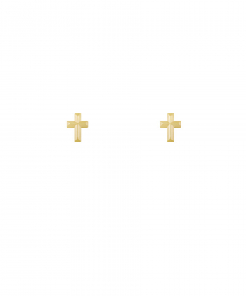 گوشواره میخی صلیب چندوجهی سه بعدی درریس Doris کد P3325