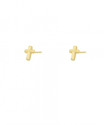 گوشواره میخی صلیب چندوجهی سه بعدی درریس Doris کد P3325