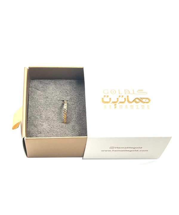 انگشتر مینیمال آلبا هماتیت گلد Hematite Gold کد 132273