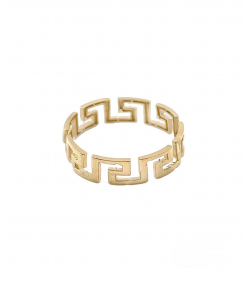 انگشتر مینیمال ورساچه هماتیت گلد Hematite Gold کد 132276