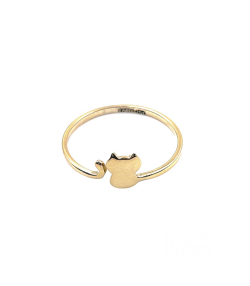 انگشتر مینیمال گربه هماتیت گلد Hematite Gold کد 132277
