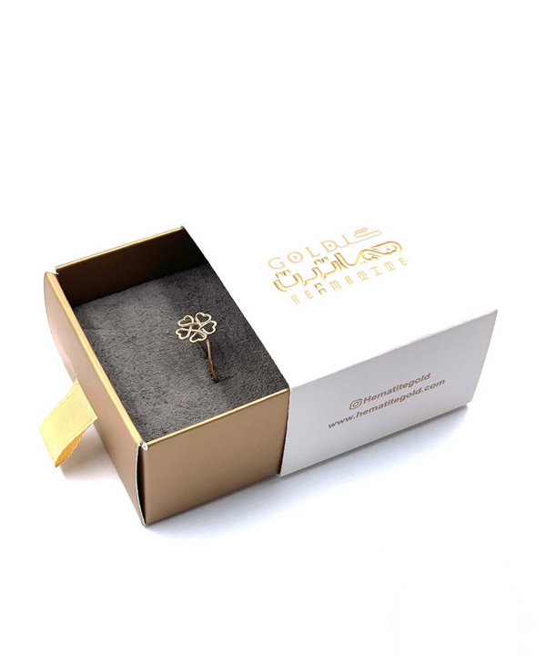 انگشتر مینیمال ایلا هماتیت گلد Hematite Gold کد 132282
