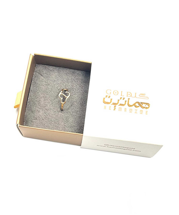 انگشتر مینیمال لاولی هماتیت گلد Hematite Gold کد 132283