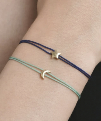 دستبند نخی کبالت ستاره درریس Doris کد P5024