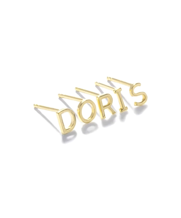 گوشواره میخی حرف I درریس Doris کد P4545