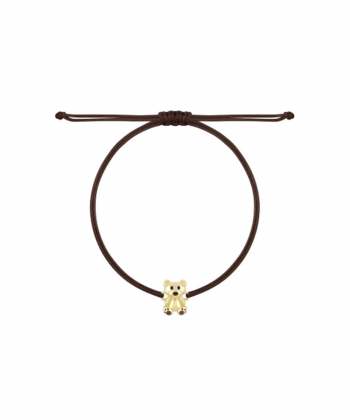 دستبند نخی قهوه ای ژوبین پنجه قهوه ای درریس Doris کد P4759