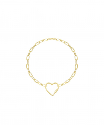 دستبند لینک با قفل قلب درریس Doris کد P4642