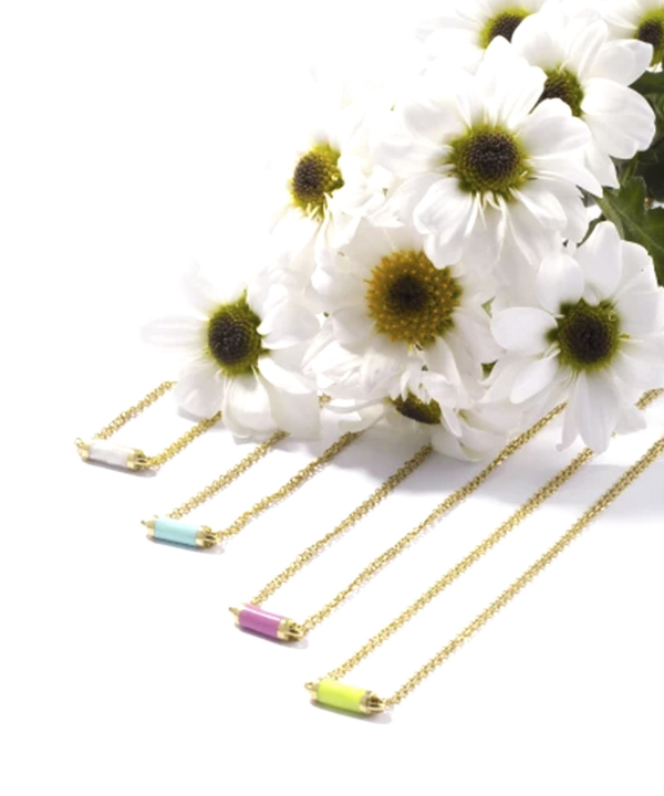 گردنبند زنجیری Mini Pink Bella درریس Doris کد P2663