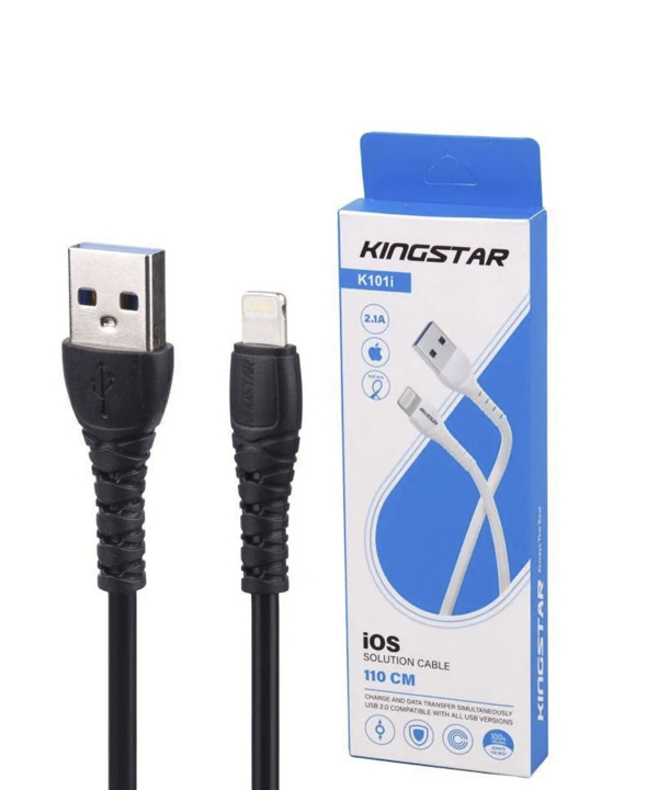 کابل تبدیل USB به لایتنینگ کینگ استار مدل K101i طول 1.1 متر