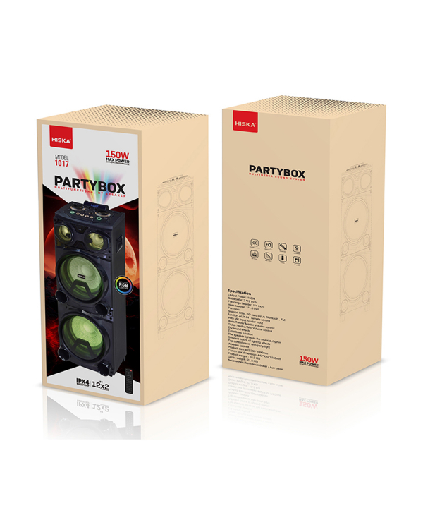 اسپیکر بلوتوثی هیسکا مدل PARTY BOX 1017