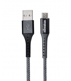 کابل تبدیل USB به microUSB سیبراتون مدل S250A طول 1.1 متر