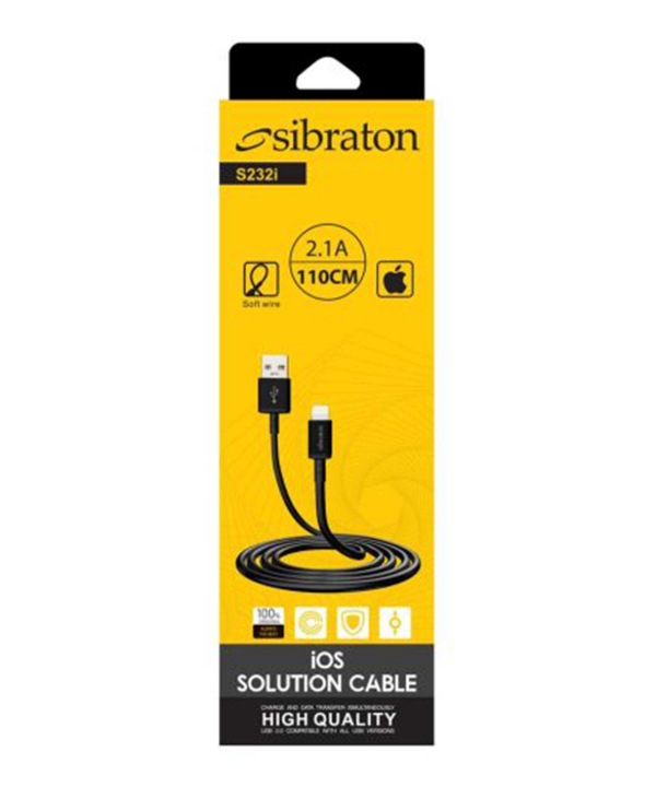 کابل تبدیل USB به لایتنیگ سیبراتون مدل  S232 i طول 1.1 متر