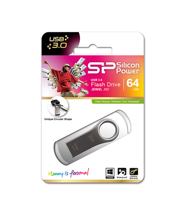 فلش مموری سیلیکون پاور مدل Jewel J80 ظرفیت 64 گیگابایت
