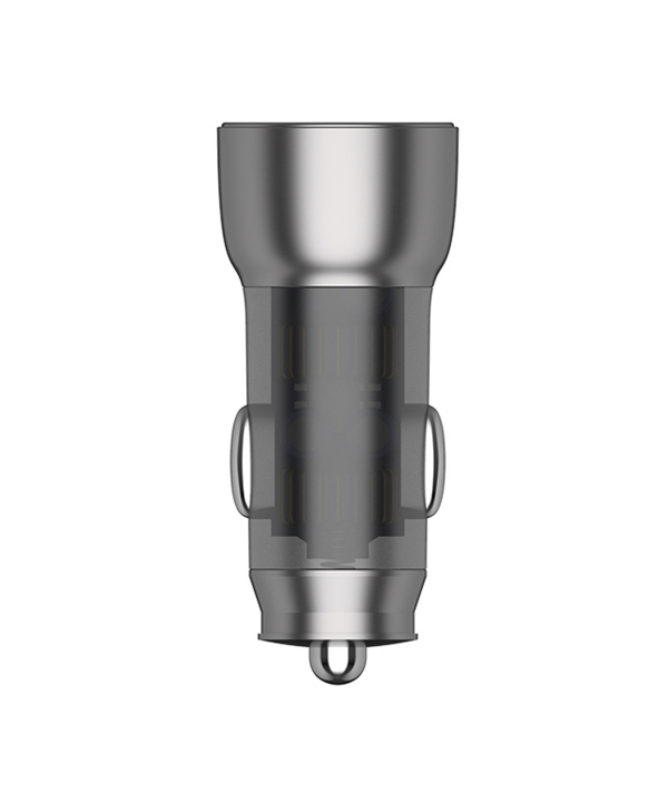 شارژر فندکی هیسکا مدل HCC-316 به همراه کابل تبدیل USB-C