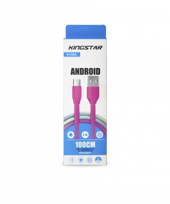 کابل تبدیل USB به microUSB کینگ استار مدل K106A طول 1.1 متر