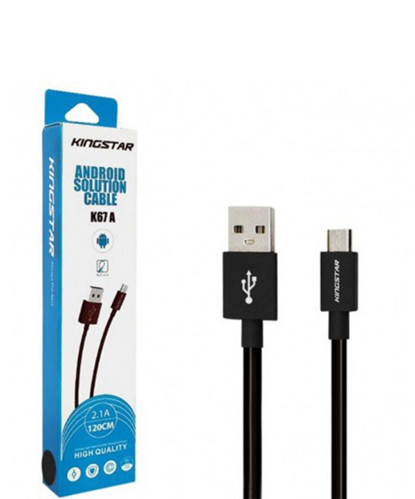 کابل تبدیل USB به micro USB کینگ استار مدل K60 a طول 25 سانتی متر