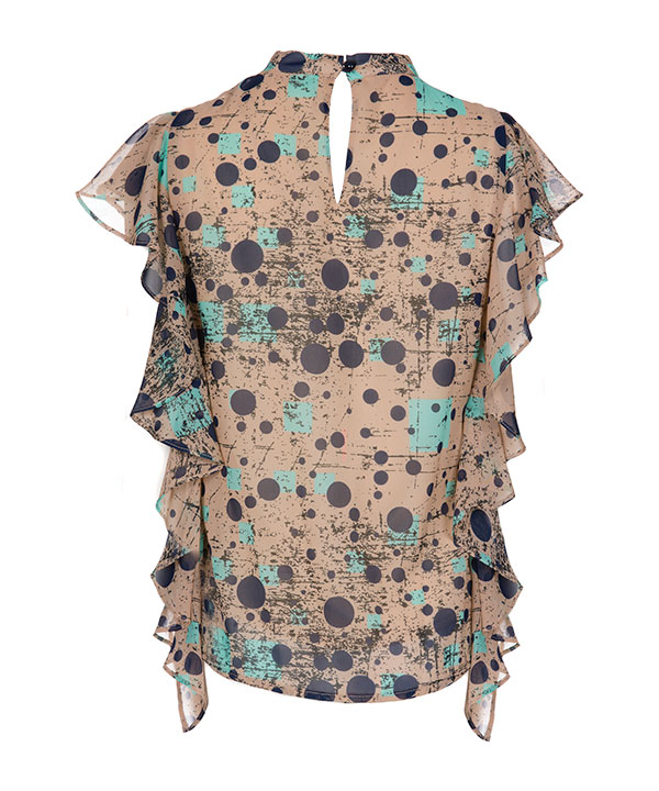 تاپ آستین حلقه ای پردانه‌ای زنانه تولیکا Tulika