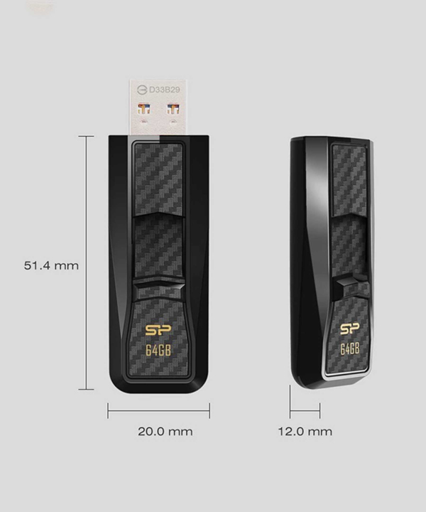 فلش مموری Silicon power مدل BLAZE B50 ظرفیت 64 گیگابایت